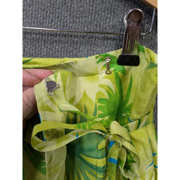 Worthington 100% Silk Wrap Skirt Women 14 Tropical Floral Maxi Midi Beach Cruise - Picture 5 of 13